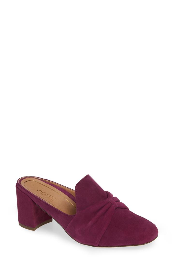 Women's Vionic Presley Mule .5 M - Burgundy