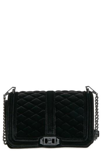 Rebecca Minkoff 'velvet Love' Crossbody Bag - Black