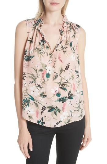 Women's Kate Spade New York Botanical Ruffle Tank - Pink