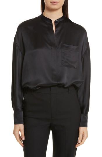 Women's Vince Silk Blouse - Black