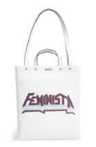 Rebecca Minkoff Feminista North/south Leather Tote - White