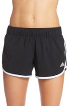 Women's Adidas '3-stripes' Climalite Woven Shorts - Black