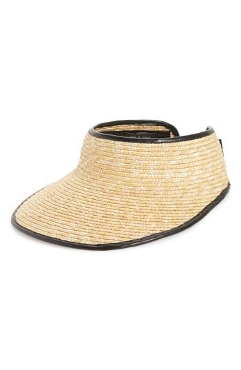 Women's Rag & Bone Packable Straw Visor - Brown