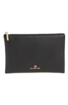 Celine Dion Adagio Leather Zip Pouch - Black