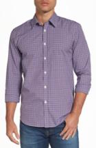 Men's Jeremy Argyle Comfort Fit Plaid Sport Shirt, Size - Purple