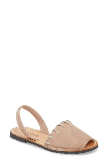 Women's Solillas Whipstitched Flat Sandal Us / 37eu - Grey