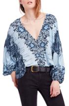 Women's Free People Birds Of A Feather Top - Blue
