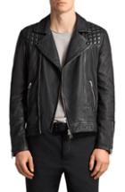 Men's Allsaints Taro Slim Fit Leather Biker Jacket - Black
