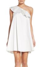 Women's Nsr One-shoulder Ruffle Dress - White