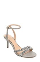 Women's Jewel Badley Mischka Jarrel Ankle Strap Sandal M - Metallic