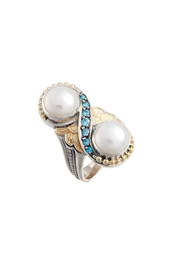 Women's Konstantino Thalia Double Pearl Ring
