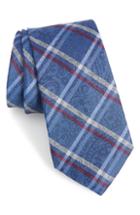 Men's Calibrate Gatrell Plaid Tie, Size - Blue