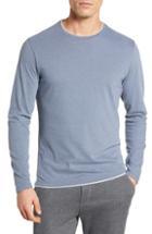 Men's Robert Barakett Halifax Long Sleeve Crewneck T-shirt, Size - Blue