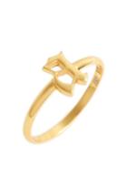 Women's Argento Vivo Gothic Initial Ring