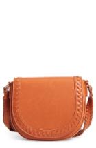 Sole Society Clovey Faux Leather Saddlebag - Brown