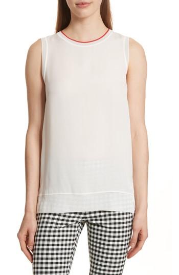 Women's Theory Lewie Silk Shell - White