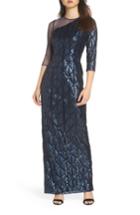 Women's Adrianna Papell Sequin Embellished Gown - Blue