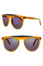 Women's Smoke X Mirrors Atomic 52mm Round Sunglasses - Miel- Milky Grey