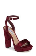 Women's Steve Madden Insomnia Platform Ankle Strap Sandal .5 M - Burgundy