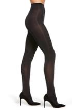 Women's Zeza B By Hue Satin 2-pack Tights - Black