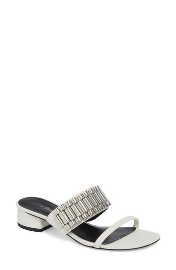 Women's 3.1 Phillip Lim Drum Embellished Sandal .5us / 38.5eu - White