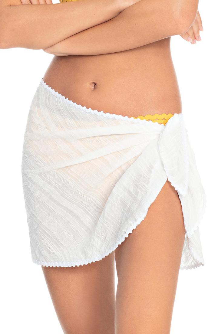 Women's Robin Piccone Michelle Pareo, Size - White