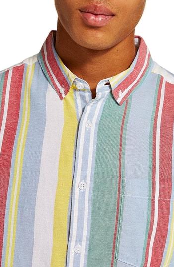 Men's Topman Candy Stripe Shirt