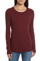 Women's Atm Anthony Thomas Melillo Destroyed Wash Tee - Burgundy