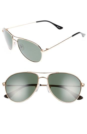 Women's Brightside Orville 58mm Polarized Aviator Sunglasses -