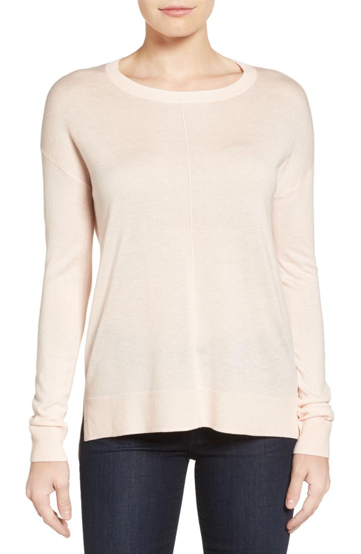 Women's Halogen Seam Detail High/low Sweater