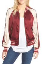Women's Pam & Gela Los Feliz Tigers Bomber Jacket - Burgundy