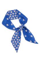 Women's Madewell Skinny Tie Silk Scarf, Size - Blue