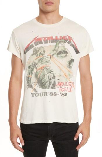 Men's Madeworn Metallica - And Justice For All Graphic T-shirt - White