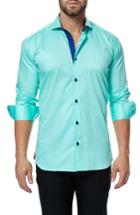 Men's Maceoo Wall Street Sport Shirt (l) - Blue