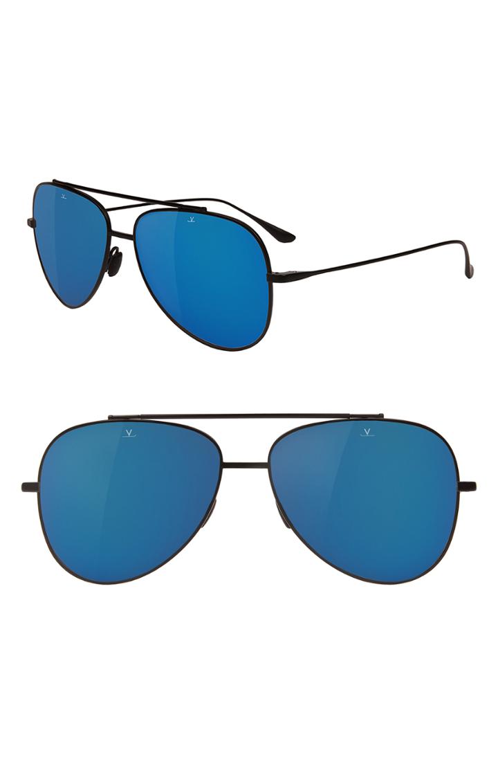 Men's Vuarnet Swing 58mm Polarized Aviator Sunglasses -