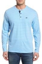 Men's Southern Tide Stripe Jennings Henley - Blue