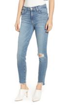 Women's Mother The Stunner Step Hem Ankle Skinny Jeans - Blue