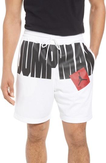 Men's Nike Jumpman Air Mesh Shorts, Size - White