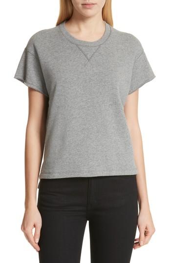 Women's Atm Anthony Thomas Melillo Short Sleeve Sweatshirt - Grey