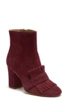 Women's Etienne Aigner Marina Fringe Bootie .5 M - Red