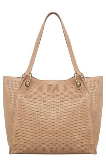 Urban Originals 'wonder' Perforated Vegan Leather Tote - Grey