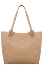 Urban Originals 'wonder' Perforated Vegan Leather Tote - Grey