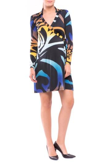 Women's Olian Lorraine Wrap Maternity Dress - Blue