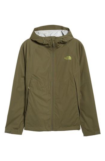 Men's The North Face Allproof Stretch Hooded Rain Jacket - Green