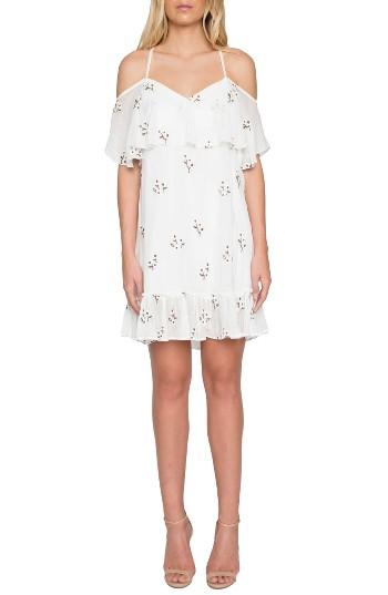 Women's Willow & Clay Embroidered Off The Shoulder Dress - Ivory