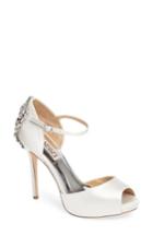 Women's Badgley Mischka 'dawn' Crystal Back D'orsay Pump .5 M - White