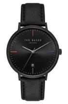 Men's Ted Baker London Norton Leather Strap Watch, 42mm