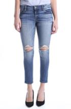 Women's Kut From The Kloth Catherine Ripped Straight Leg Ankle Jeans - Blue