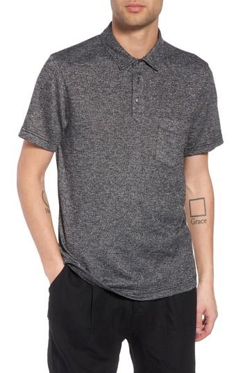 Men's Treasure & Bond Marled Knit Polo - Black