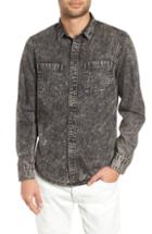 Men's The Rail Acid Wash Denim Shirt - Grey